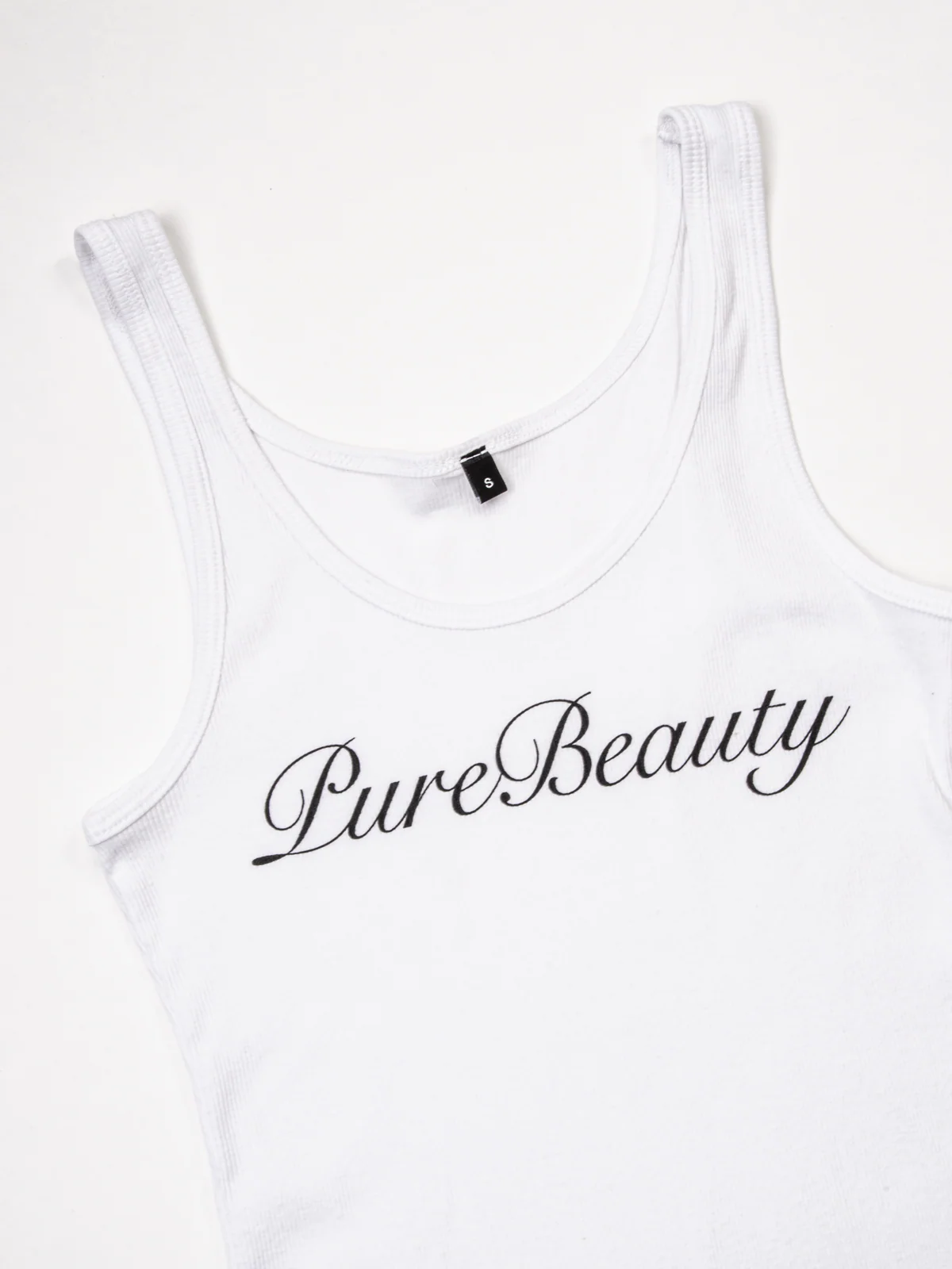 PB Script Ribbed Tank - Image 3