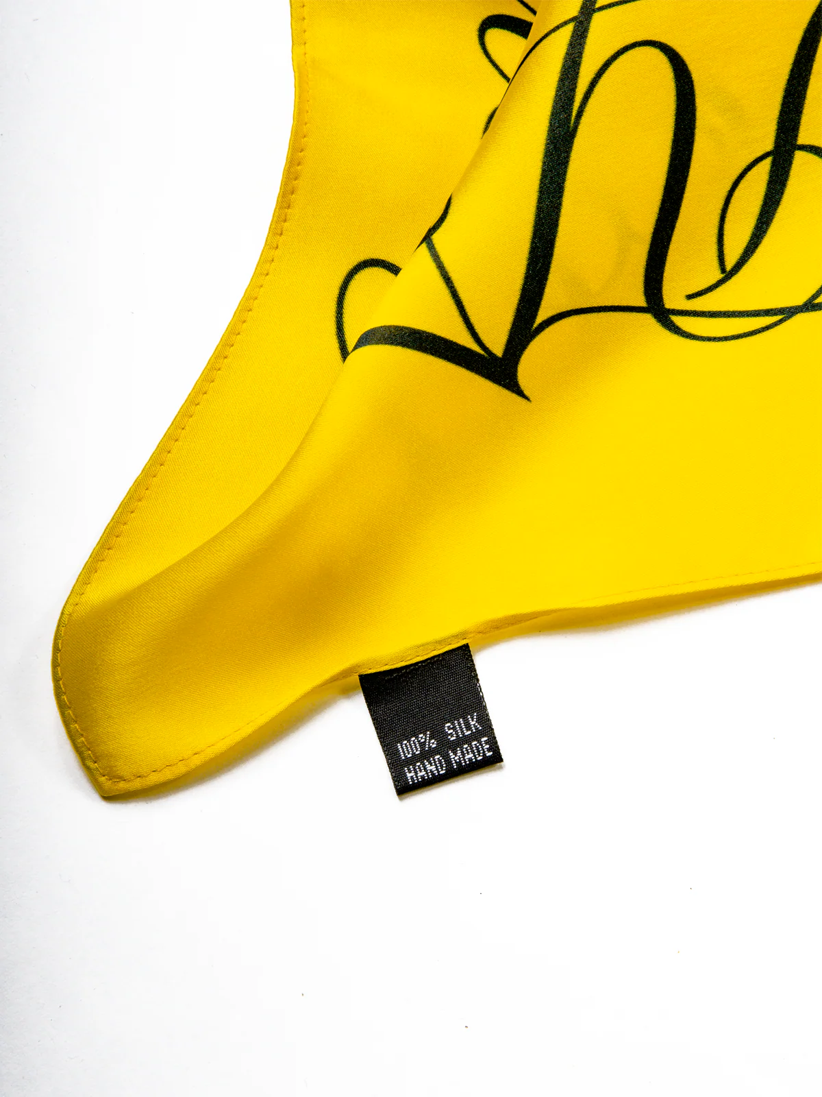 PB Yellow Script Scarf - Image 4